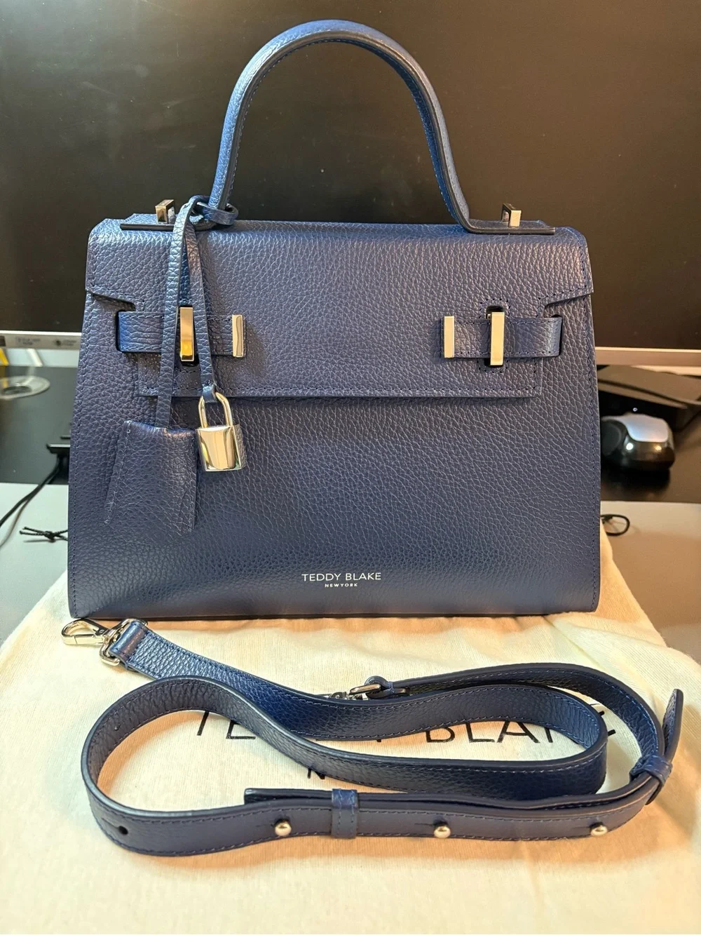 Teddy Blake Ava 11” in Blue Jeans with Silver Hardware - Picture 1 of 12
